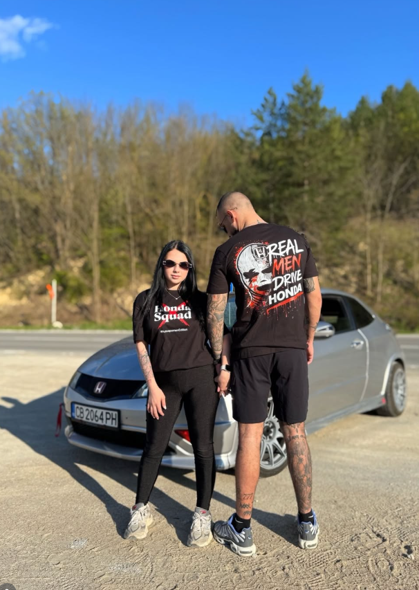 Honda тениски за двойки lifestyle – Real Men и Hot Girls Edition
