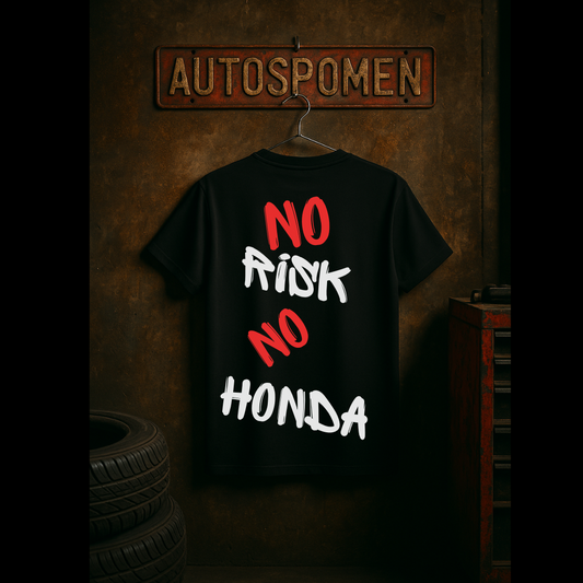 Тениска No Risk, No Honda