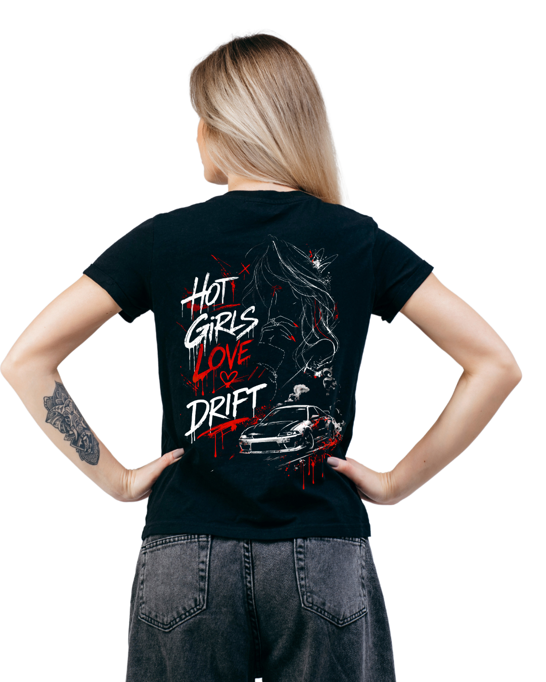 Тениска Hot Girls Love Drift – Дамска Street Edition