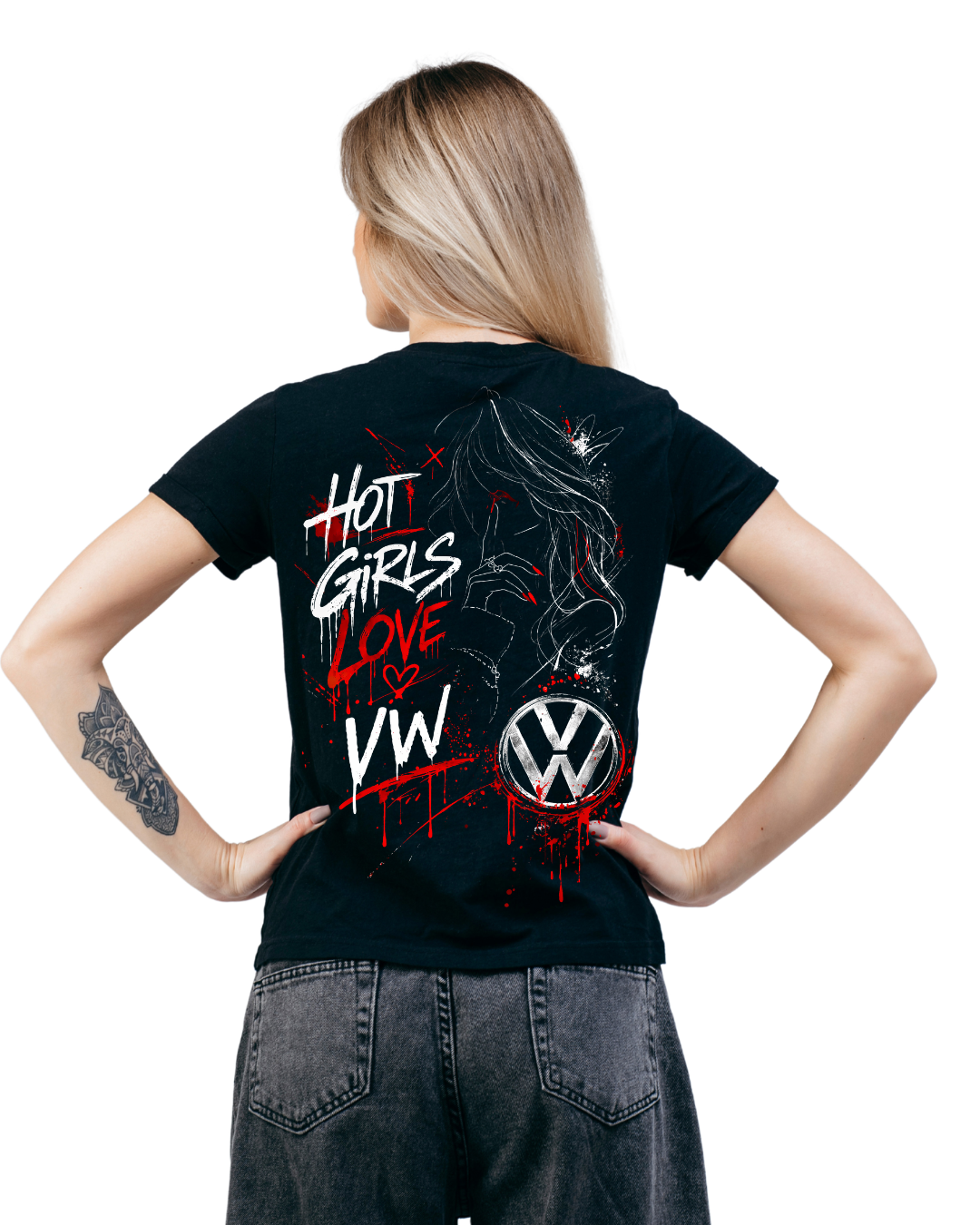 Тениска Hot Girls Love Volkswagen – Дамска Street Edition