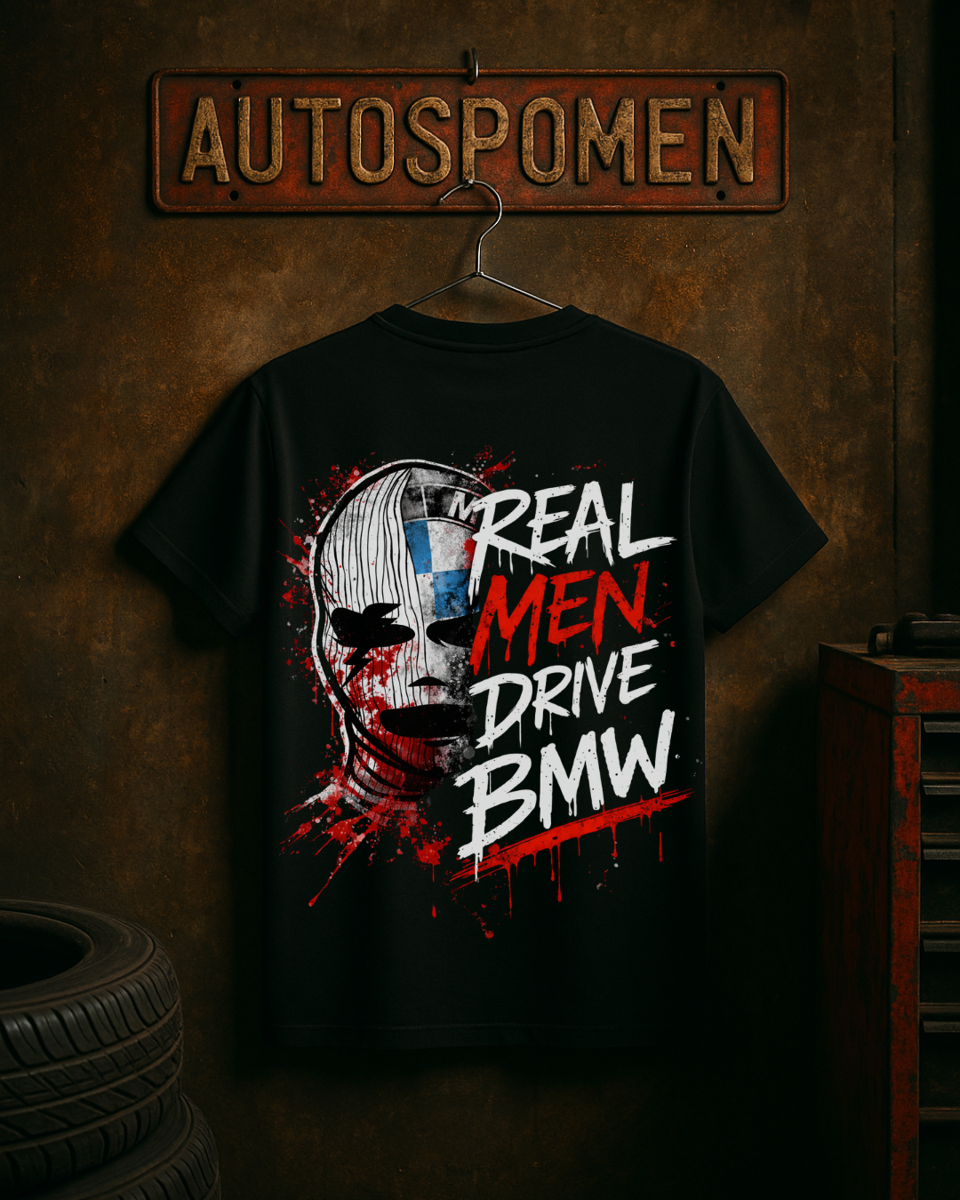 Тениска Real Men Drive BMW – Мъжка Street Edition