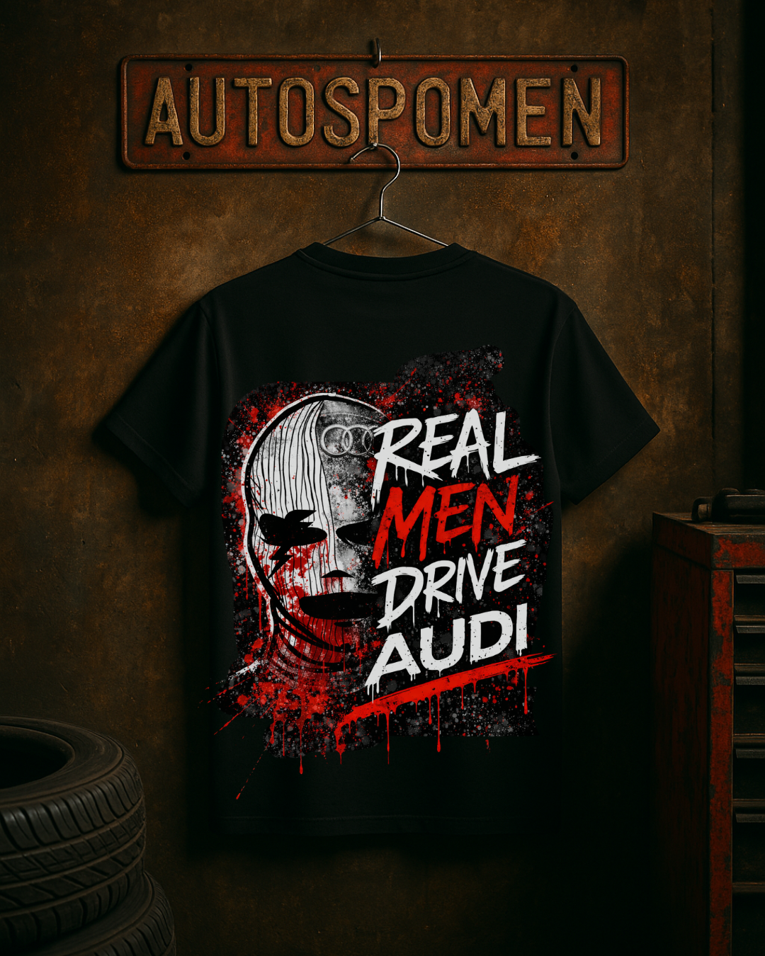Тениска Real Men Drive Audi – Мъжка Street Edition