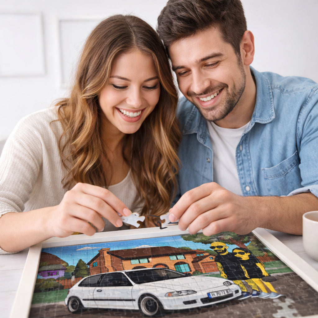 Персонализирана пъзел стил ,,Simpsons"