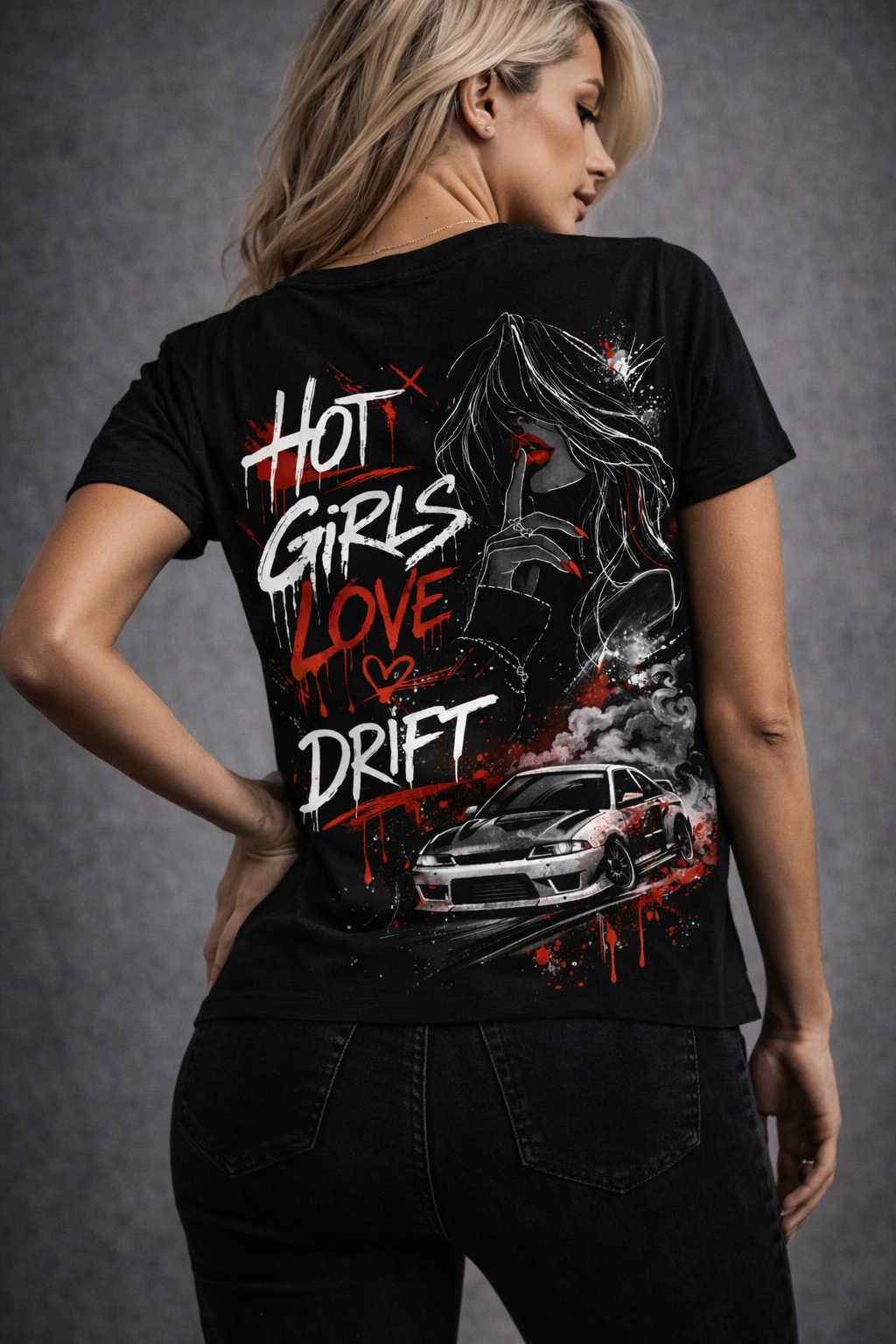 Тениска Hot Girls Love Drift – Дамска Street Edition