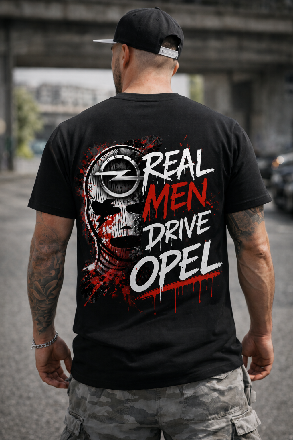Тениска Real Men Drive Opel – Мъжка Street Edition
