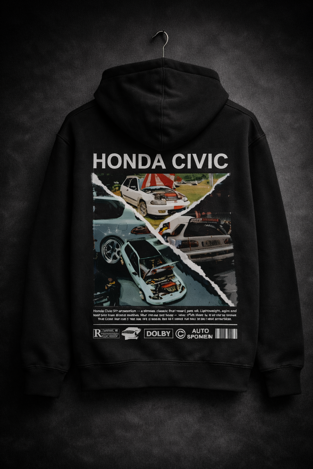 Персонализиран МЕГА Комплект: Суичър + кейс + постер по твоя кола ( Цветен дизайн )