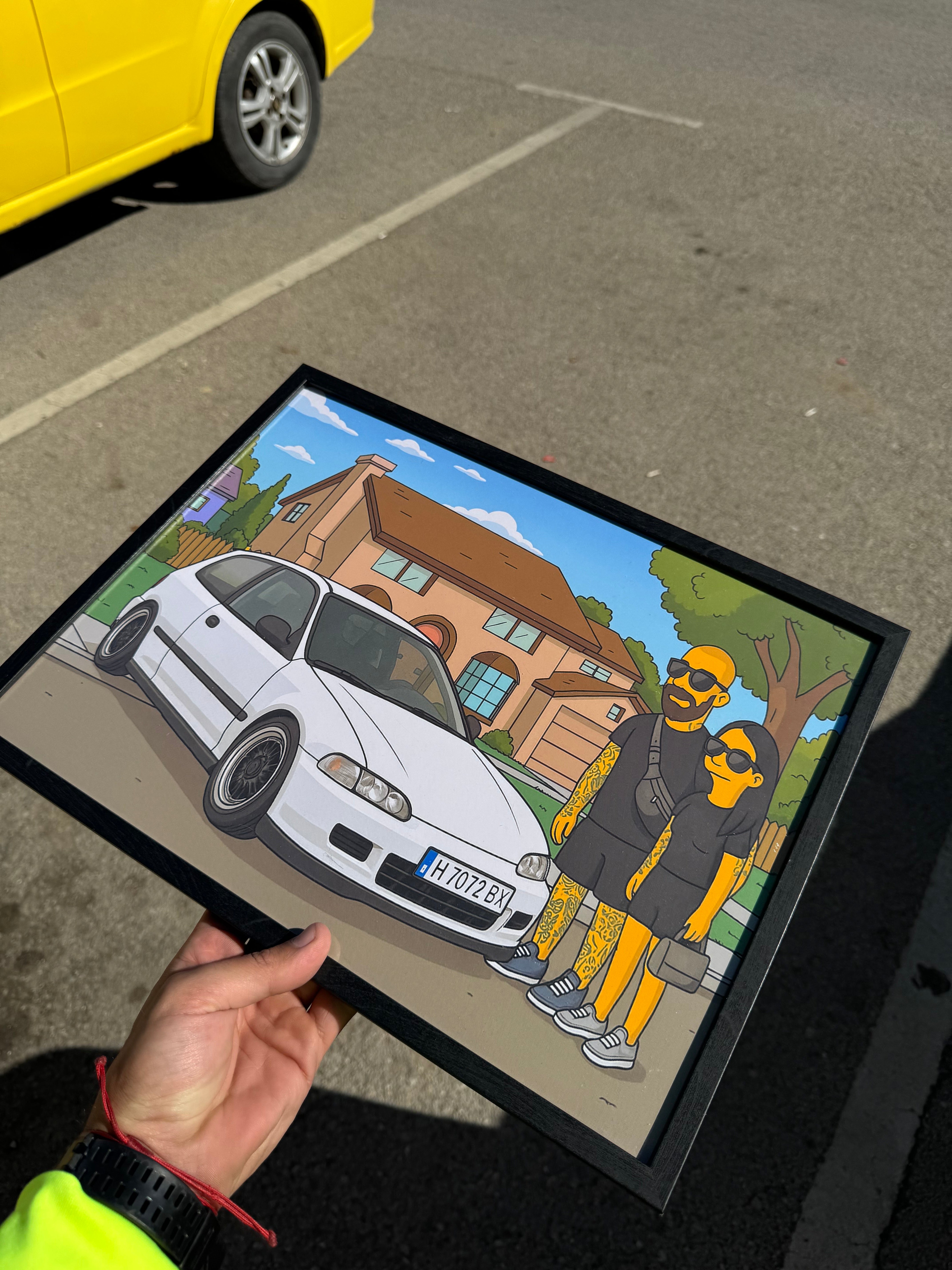 Персонализирана картина в стил ,,Simpsons"