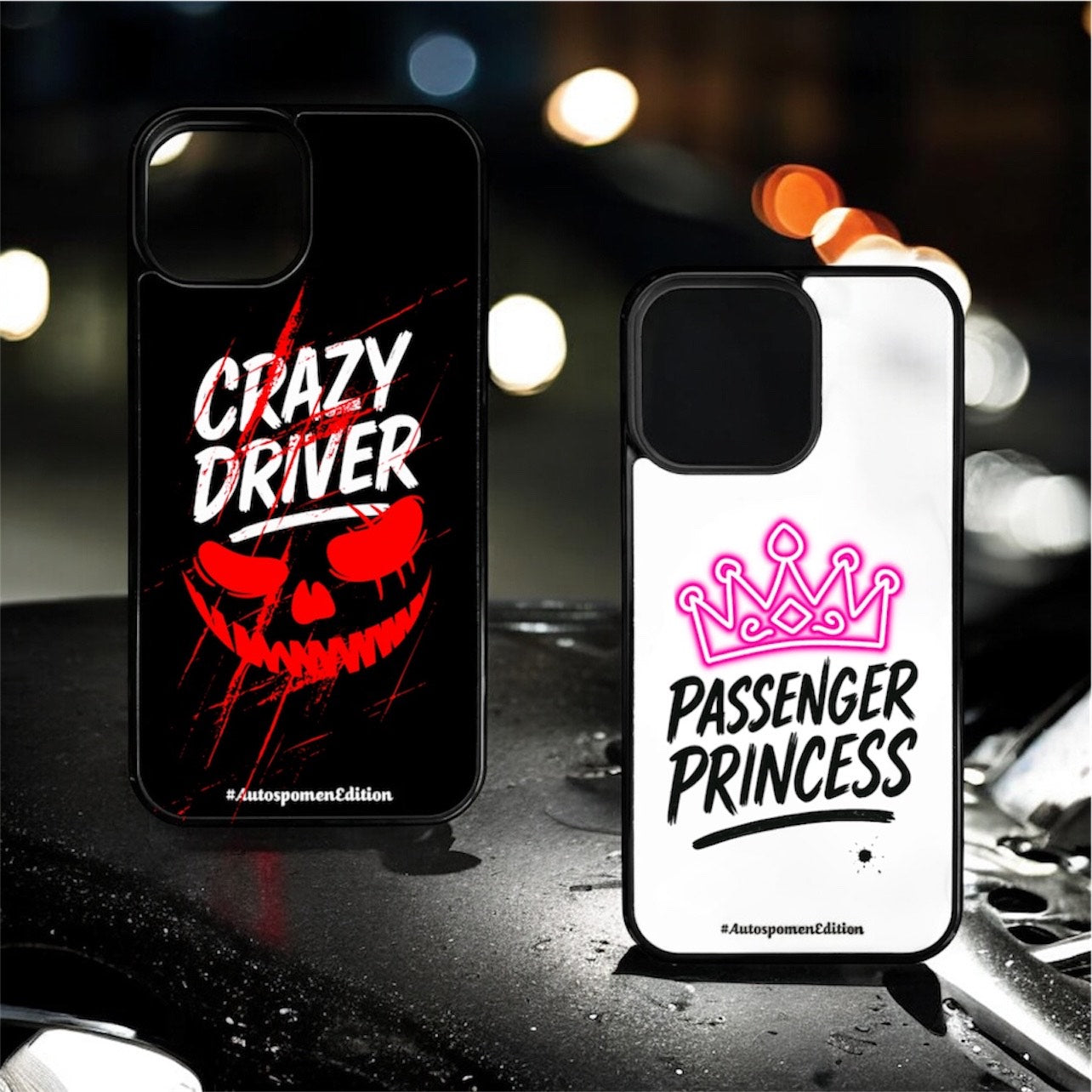 Кейсове за двойки Crazy Driver x Passeneger Princess