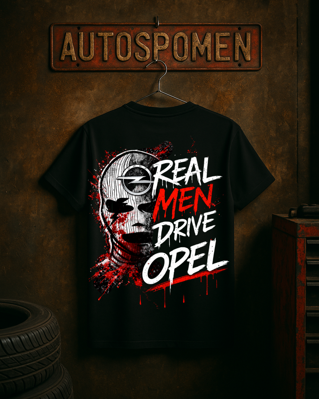 Тениска Real Men Drive Opel – Мъжка Street Edition