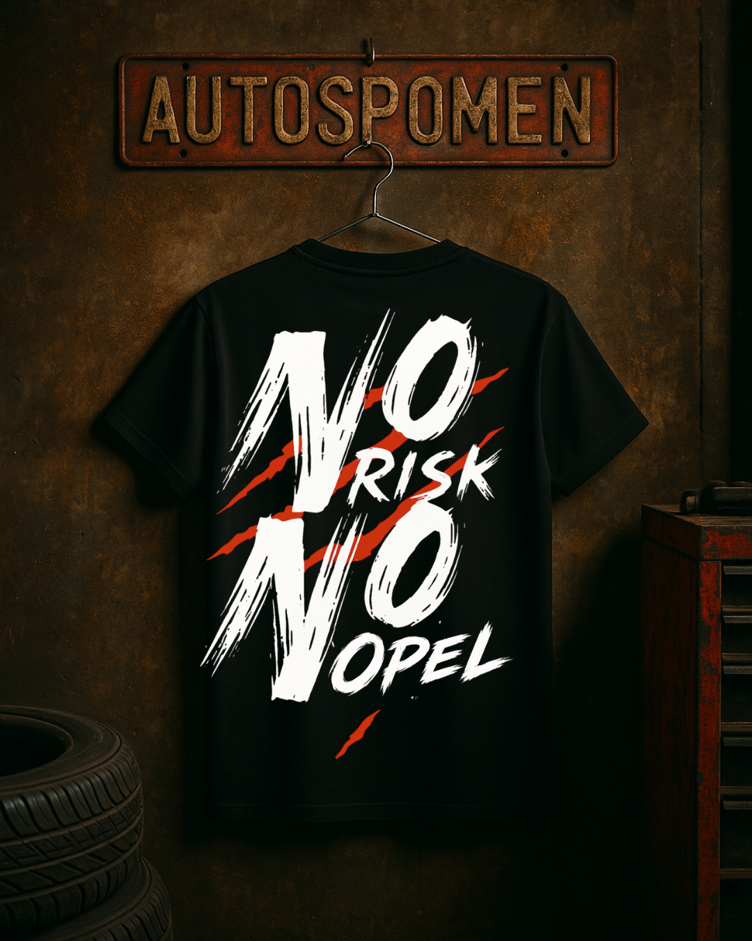 Тениска ''No risk no Opel - Beast Edition''