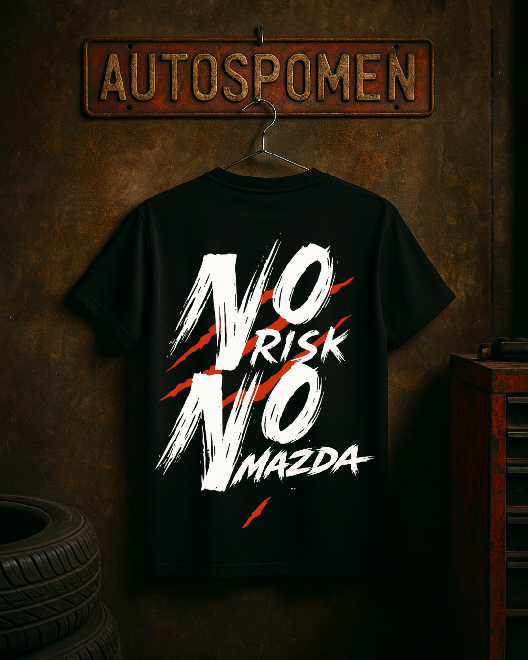 Тениска ''No risk no Mazda - Beast Edition''