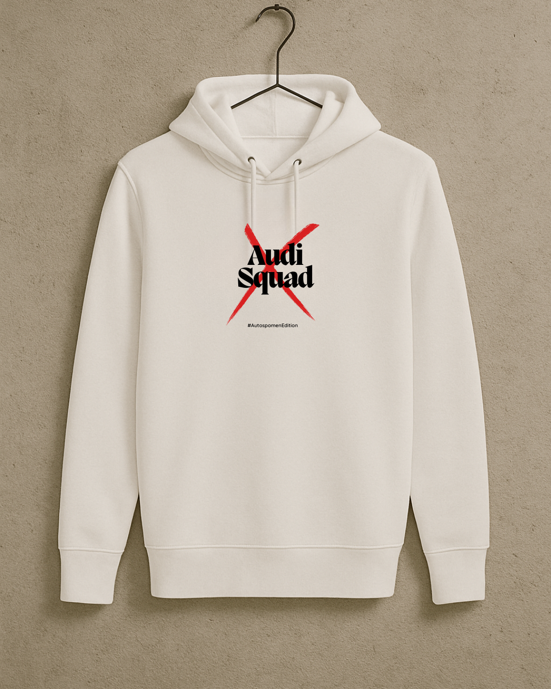 Audi Squad худи - бяло