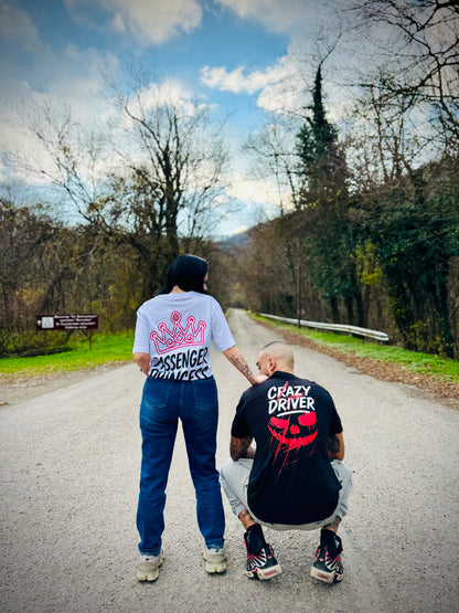 Тениски за двойки - Crazy Driver x Passenger Princess