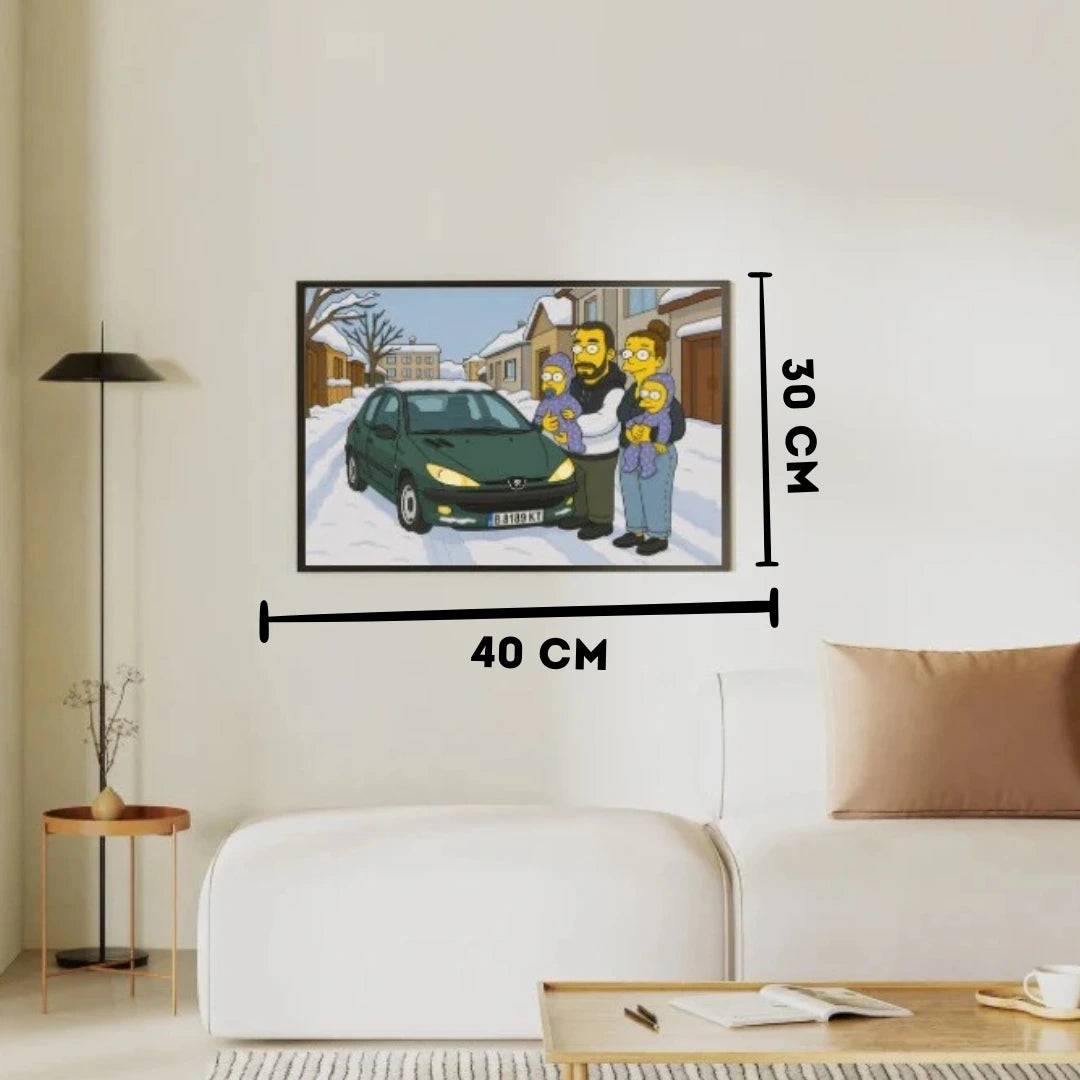 Персонализирана картина в стил ,,Simpsons"