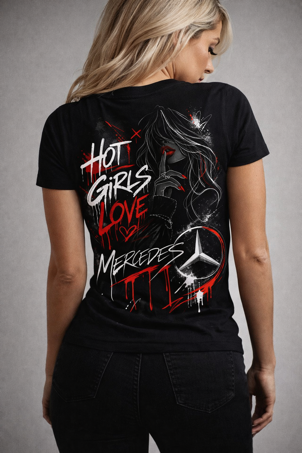 Тениска Hot Girls Love Mercedes – Дамска Street Edition