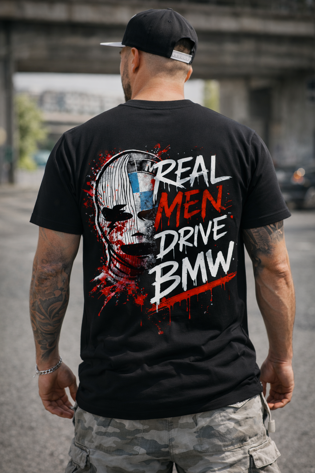 Тениска Real Men Drive BMW – Мъжка Street Edition