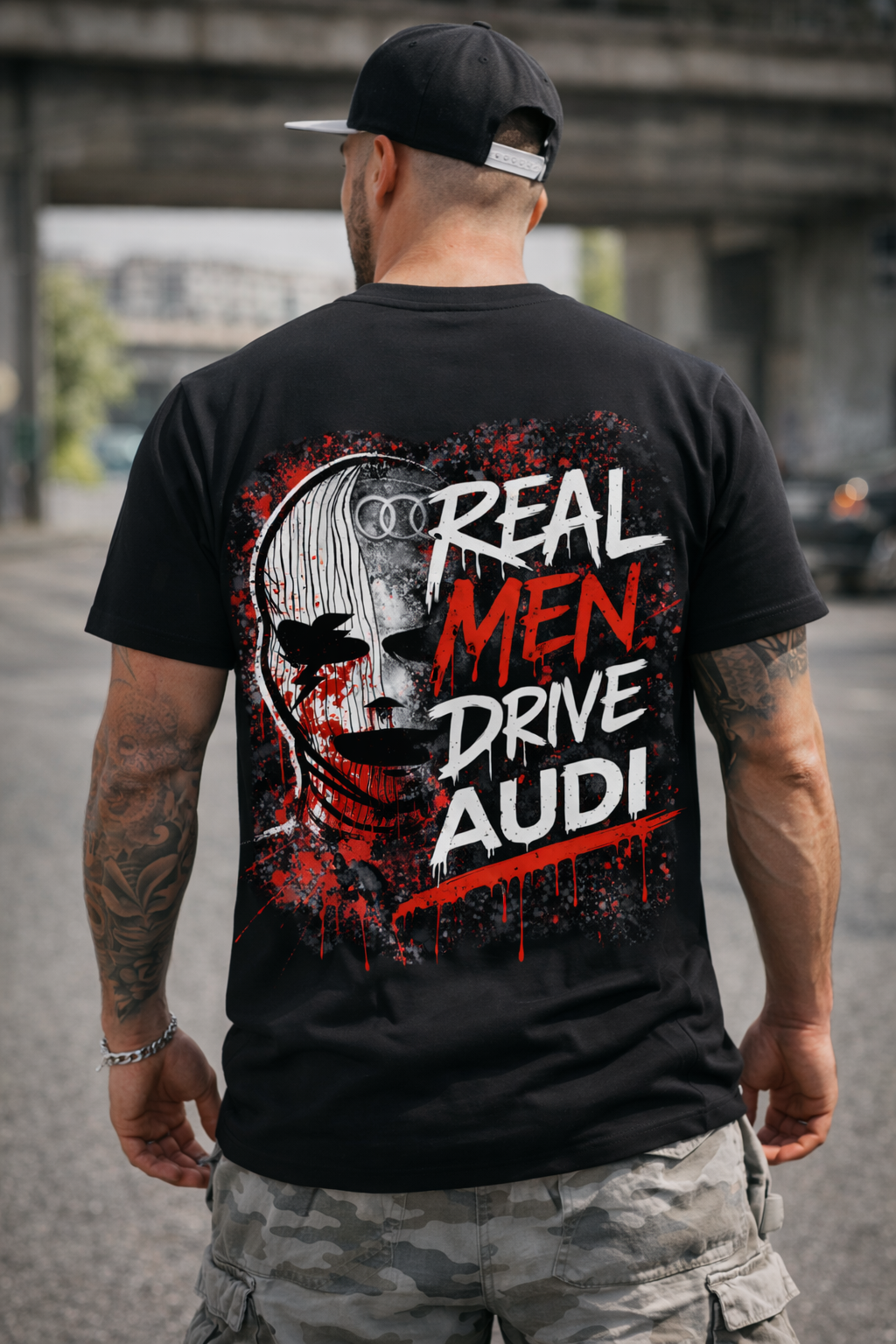 Тениска Real Men Drive Audi – Мъжка Street Edition