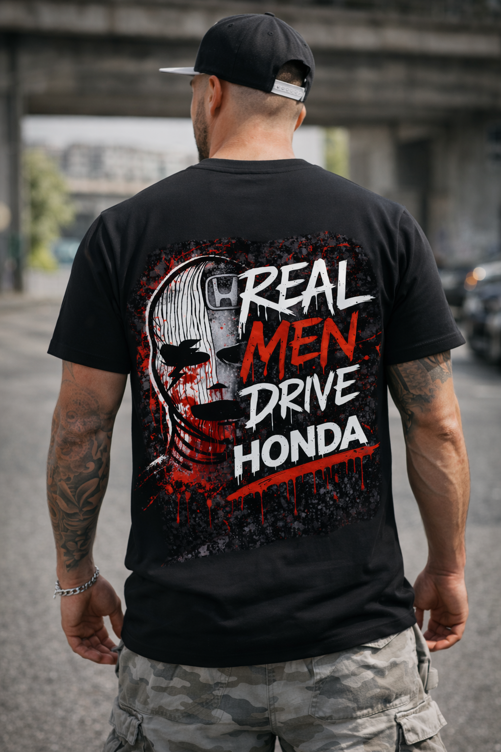 Тениска Real Men Drive Honda – Мъжка Street Edition