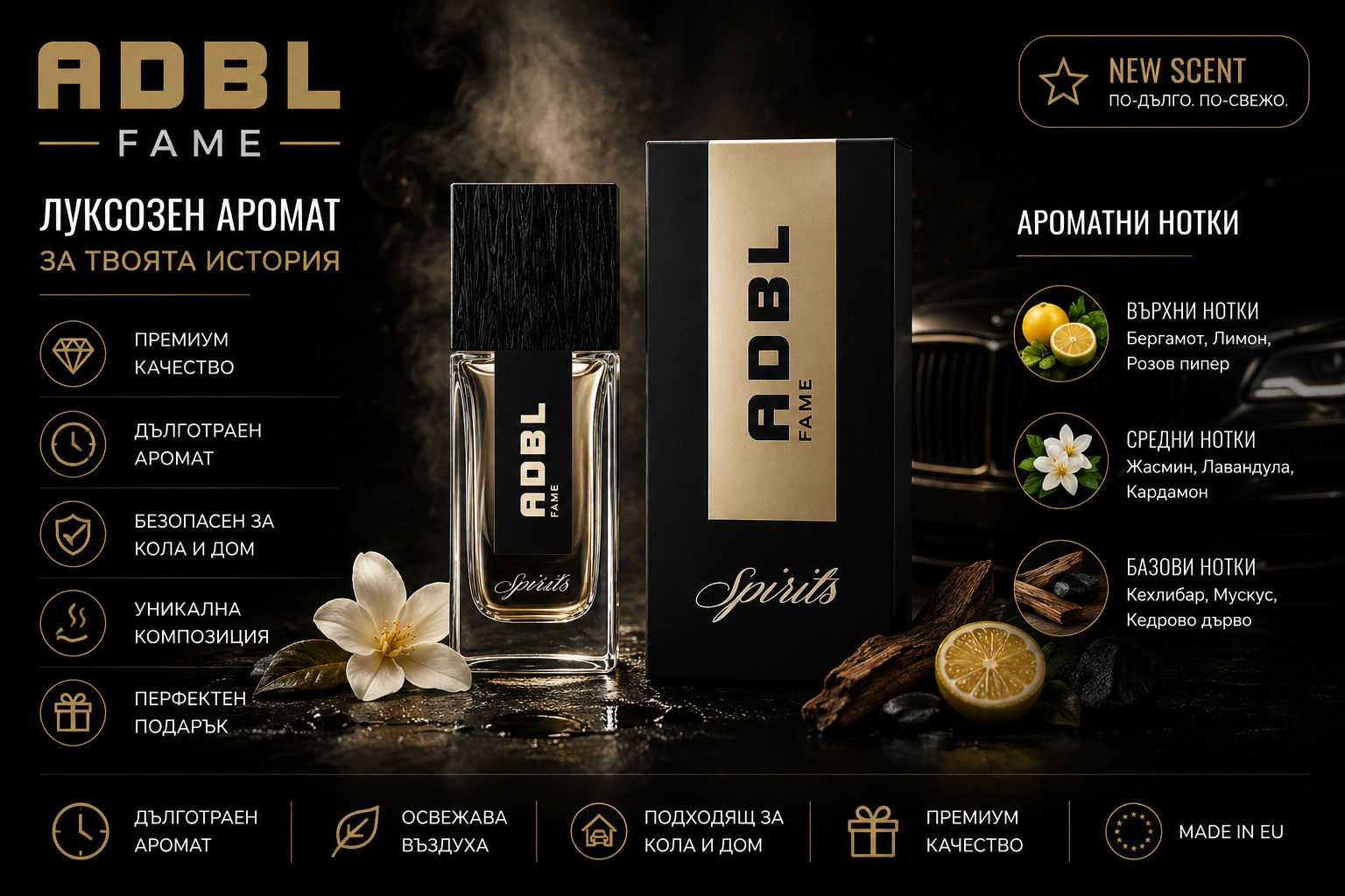 Премиум интериорен парфюм -  ADBL SPIRITS FAME
