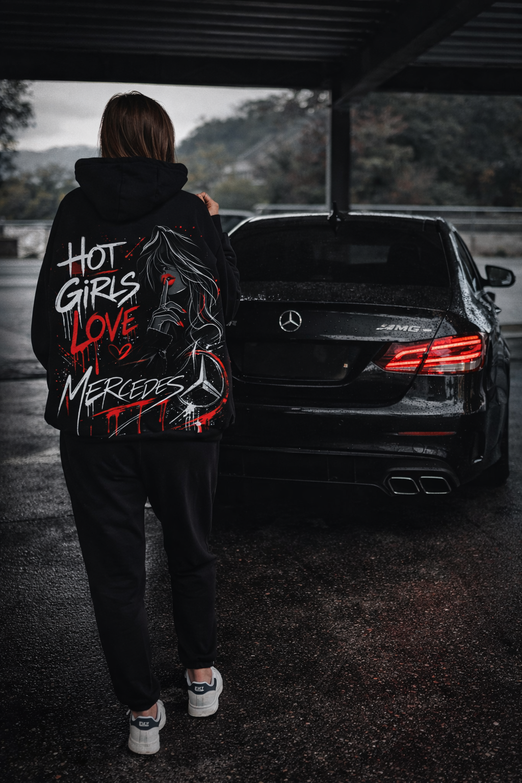 Суичър Hot Girls Love Mercedesi - Дамски Street Edition