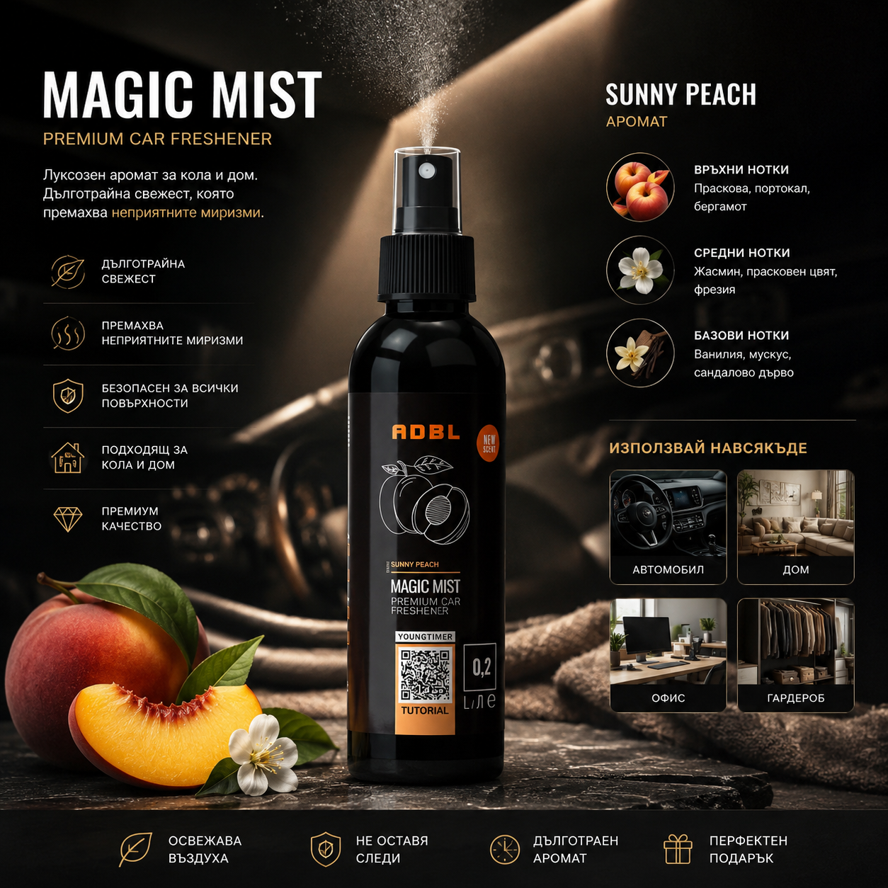 Интериорен парфюм – МАНГО -ADBL MAGIC MIST SWEET MANGO