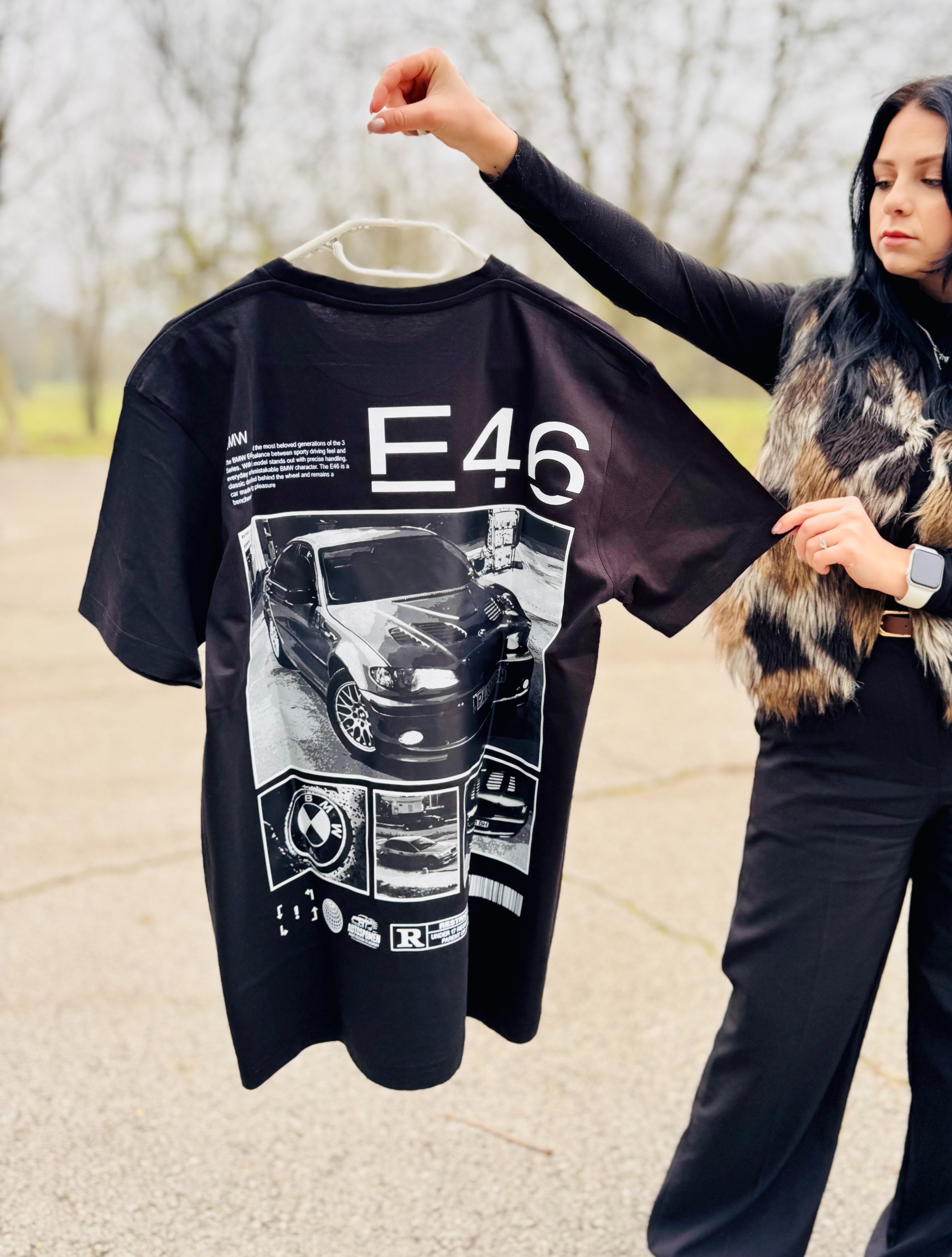 Персонализирана тениска (Черно-бял дизайн🖤 )