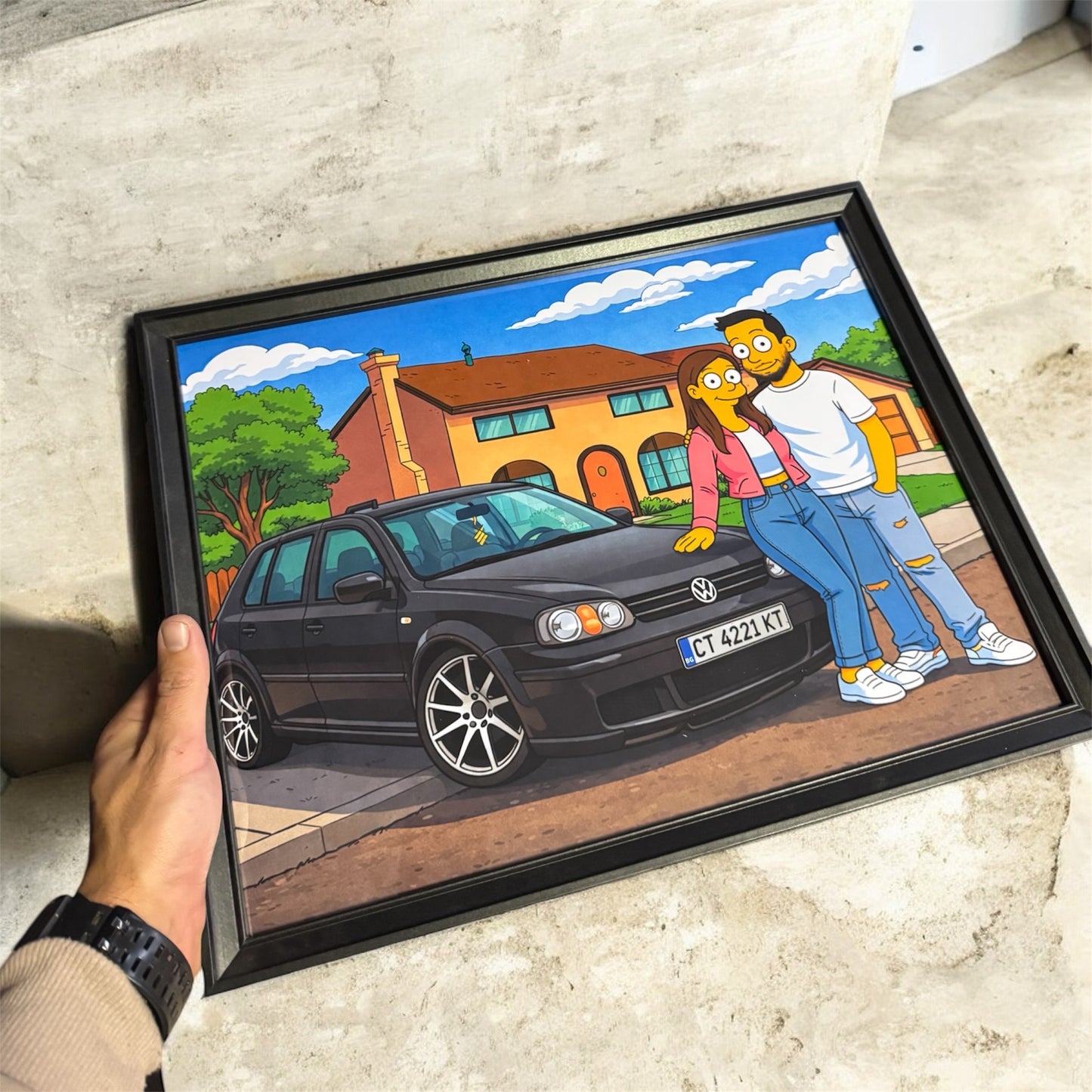 Персонализирана картина в стил ,,Simpsons"