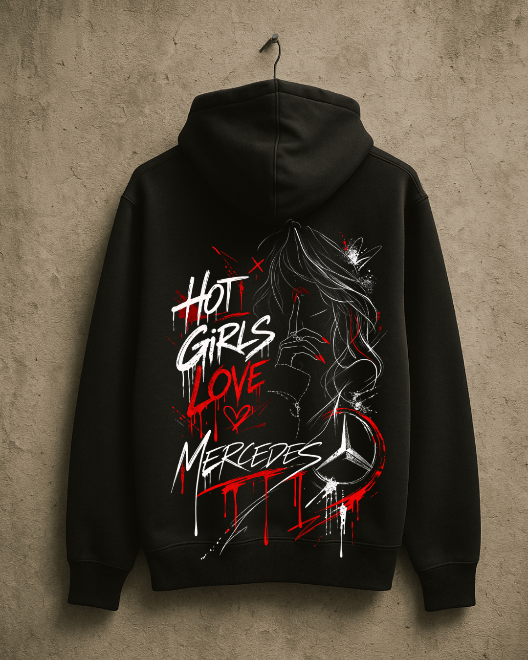 Суичър Hot Girls Love Mercedesi - Дамски Street Edition