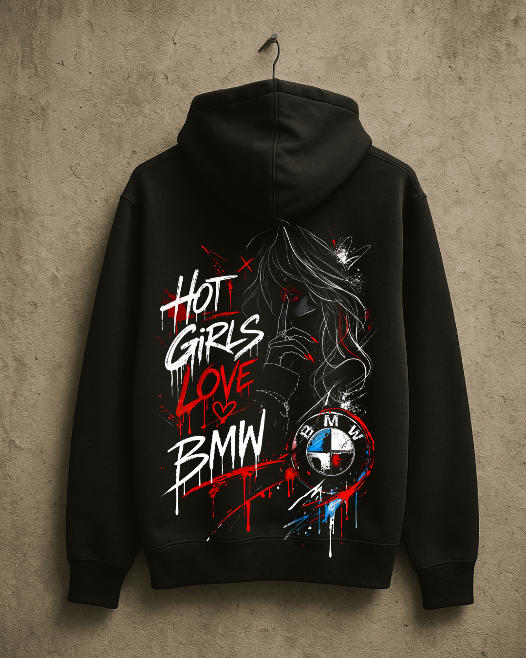 Суичър Hot Girls Love BMW - Дамски Street Edition