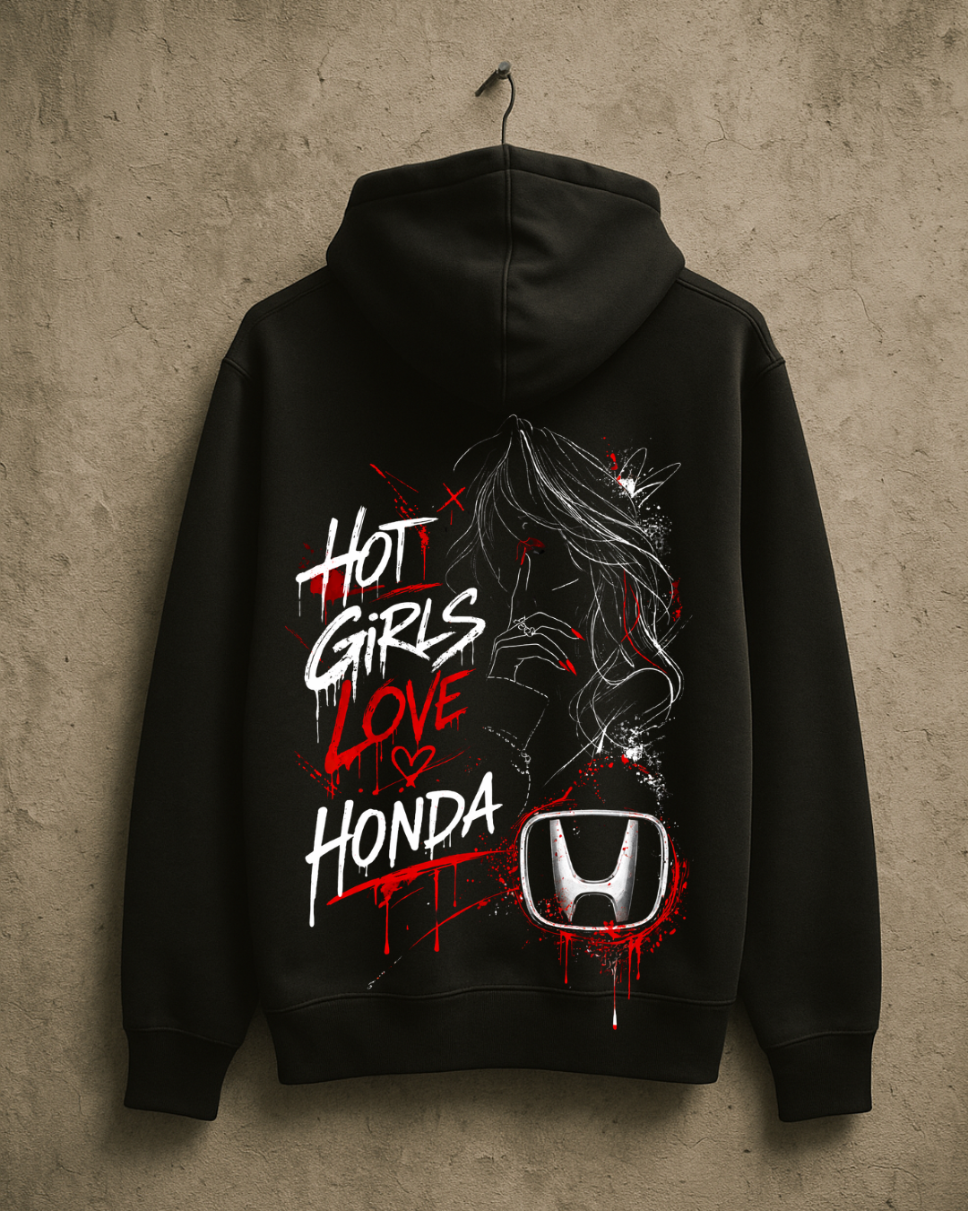 Суичър Hot Girls Love Honda - Дамски Street Edition