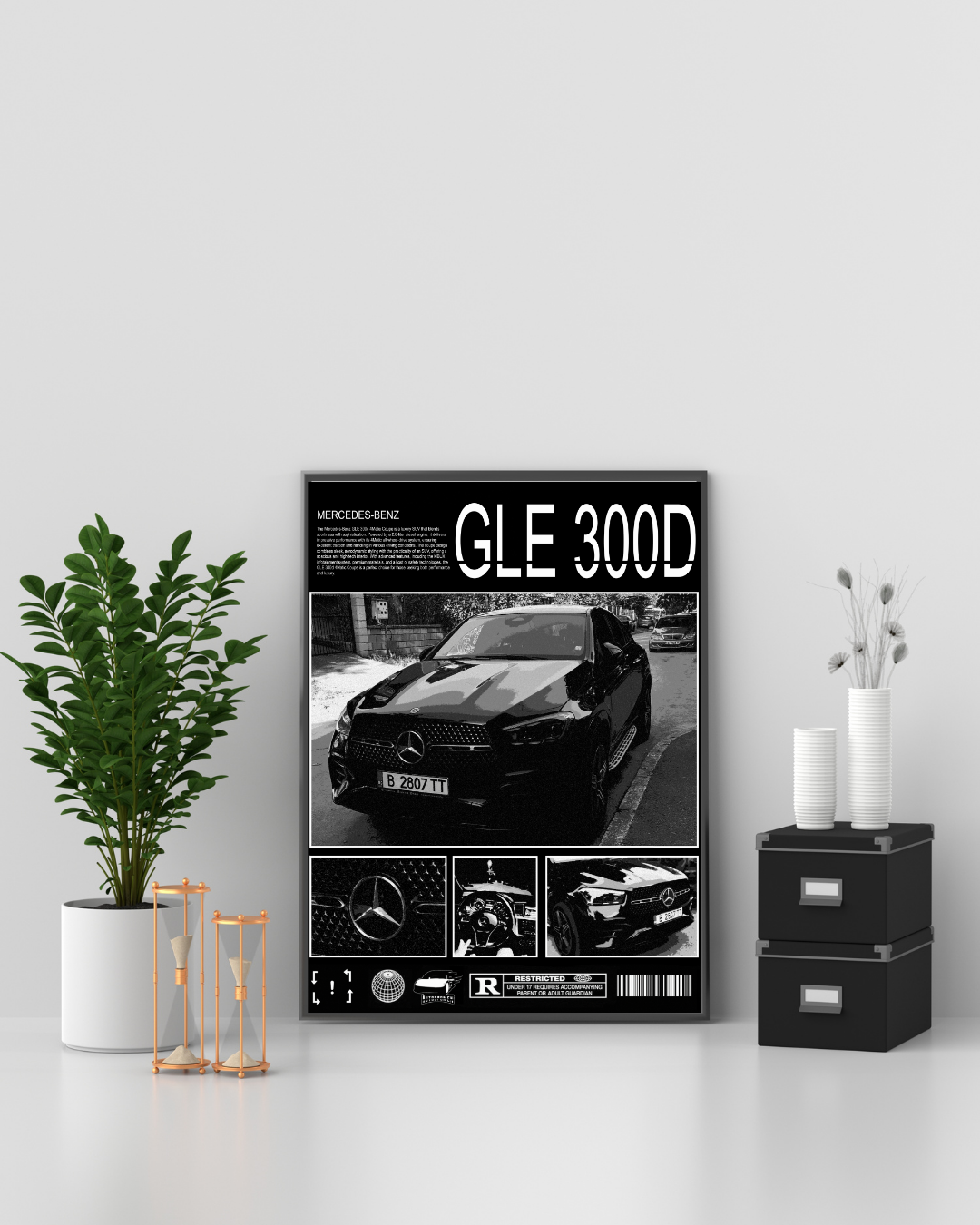 Персонализиран постер Черно/Бял дизайн