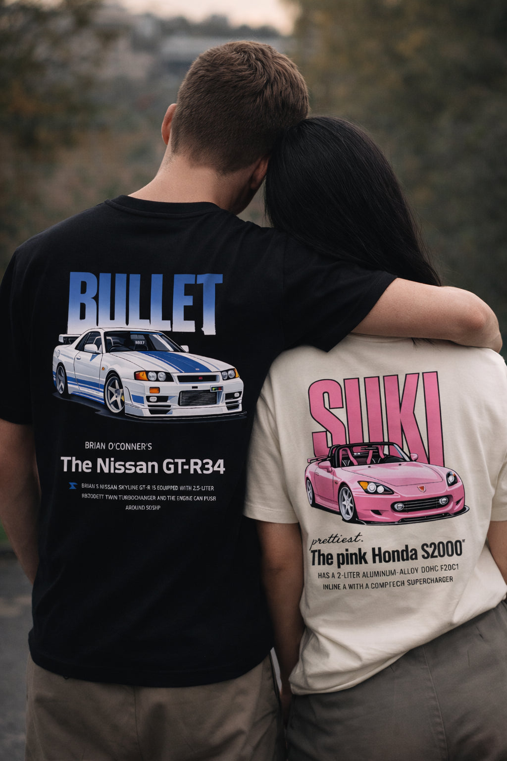 Тениски за двойки - „BULLET & SUKI“